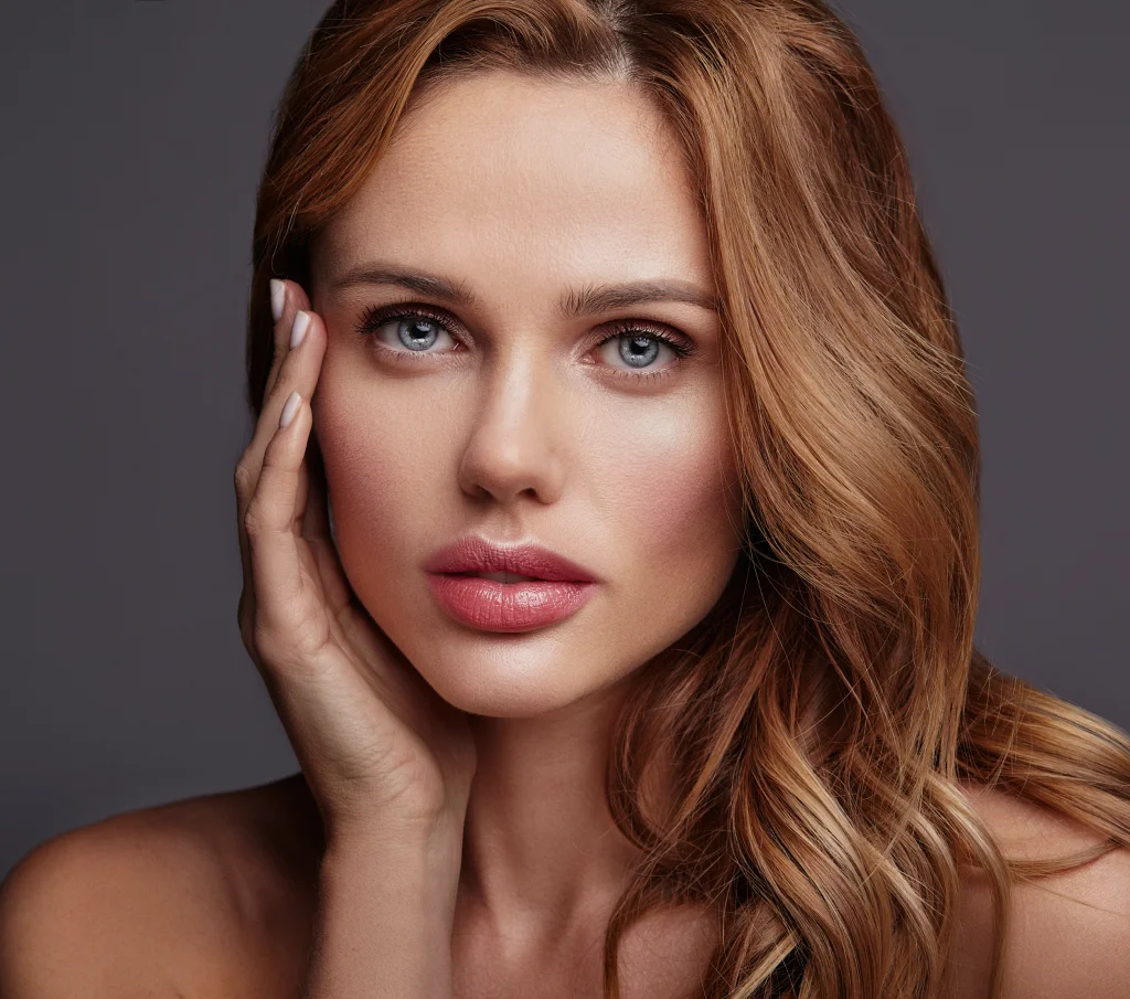 Beautiful skin results from facial lymphatic drainage